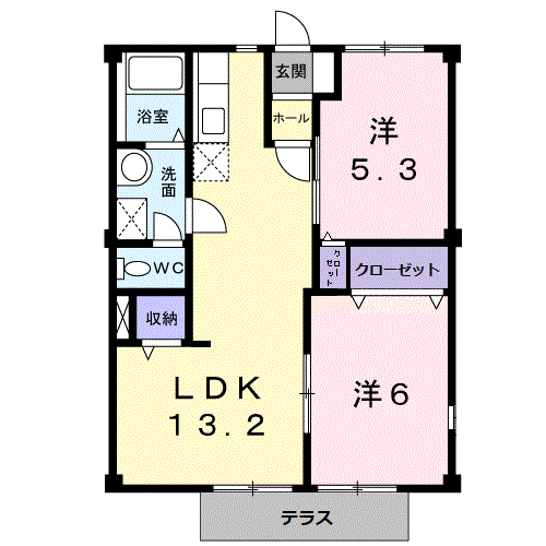 キャステール大江の間取り