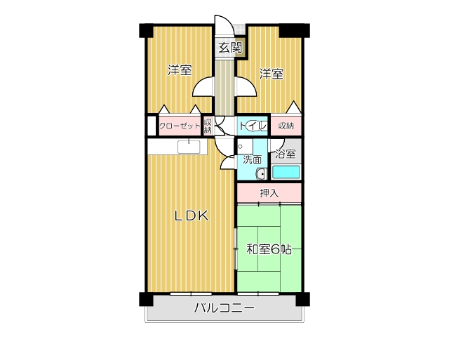 エクレール若葉台の間取り