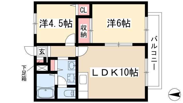 レッカKの間取り