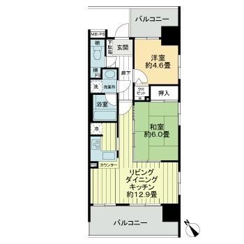 相模原市南区相模大野のマンションの間取り