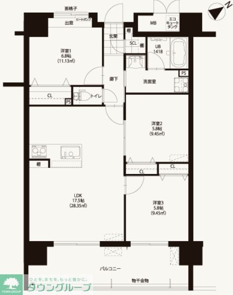 ニューガイア川崎No.70の間取り