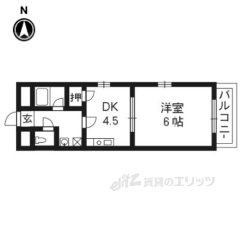 【京都市下京区南門前町のマンションの間取り】