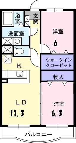 ノーブル西野の間取り