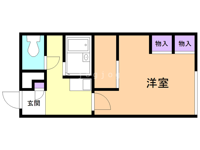 レオパレス向陽台Ａの間取り