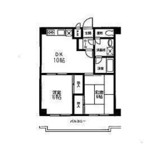 八王子市越野のマンションの間取り