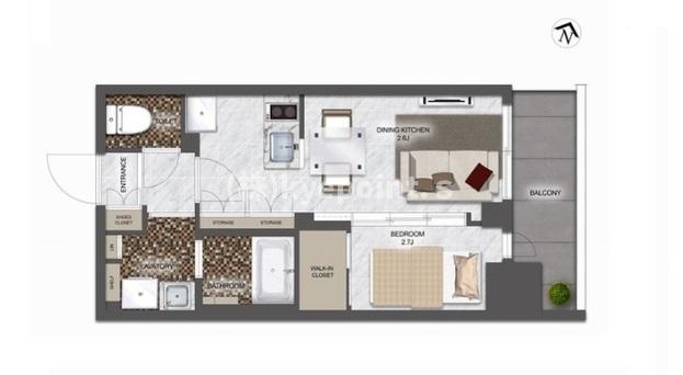 東京都北区東十条２（マンション）の賃貸物件の間取り