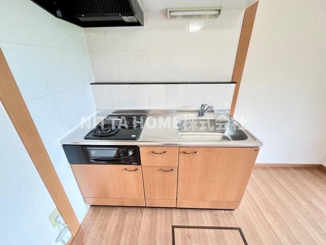 キッチン　ガスコンロ＆グリル付き★