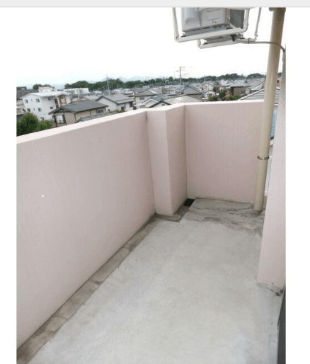 バルコニー　※写真は４０１号室です。