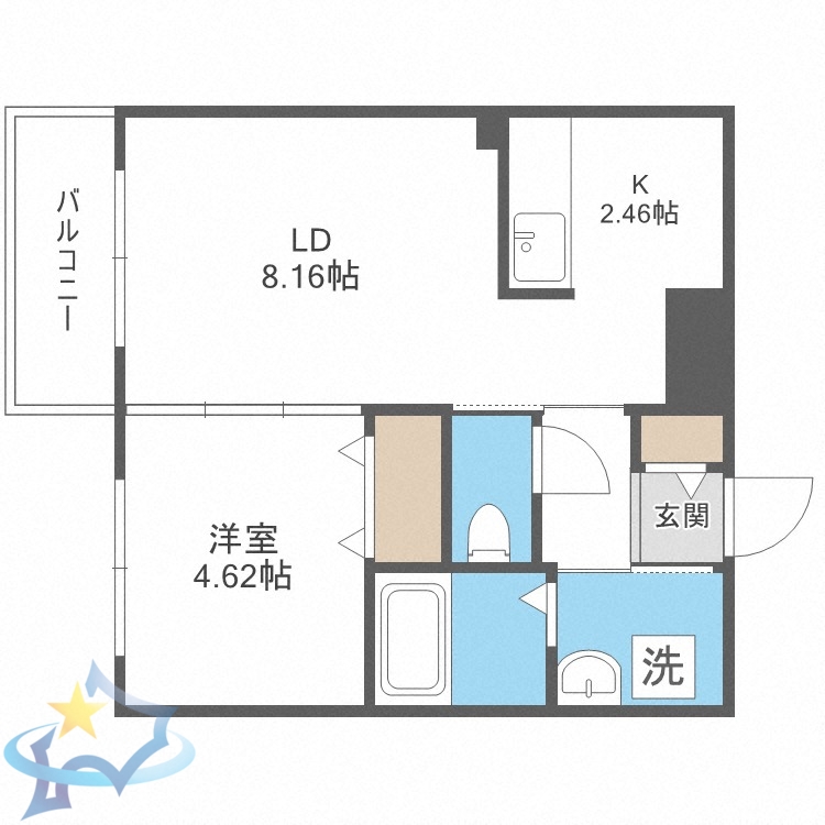 LILAC壱番館の間取り写真