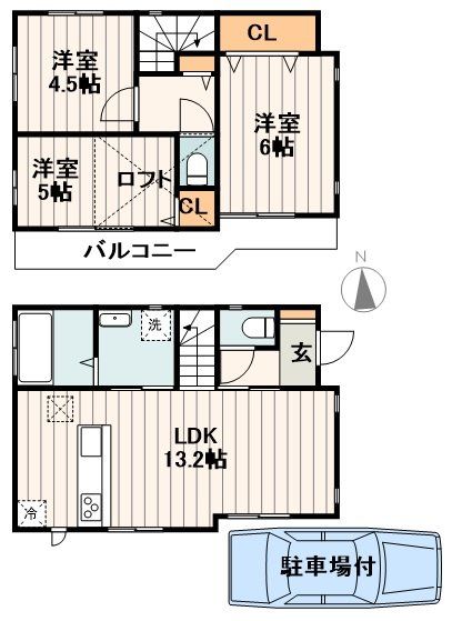 住吉町戸建の間取り写真