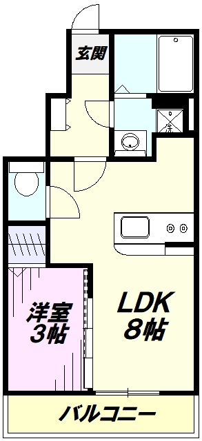 tj residence TOKOROZAWAの間取り写真