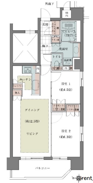 リエトコート丸の内の間取り写真