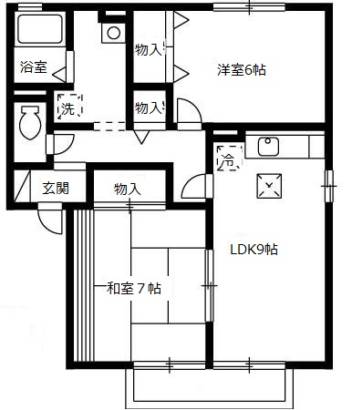 エルムウッドA棟の間取り