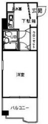 福岡県福岡市中央区荒戸３（マンション）の賃貸物件の間取り