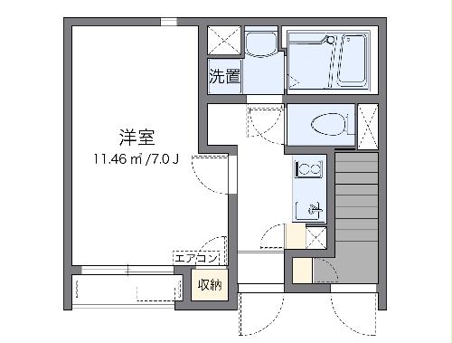 クレイノ梅津の間取り