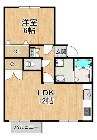 【タウニィハイツ金剛の間取り】