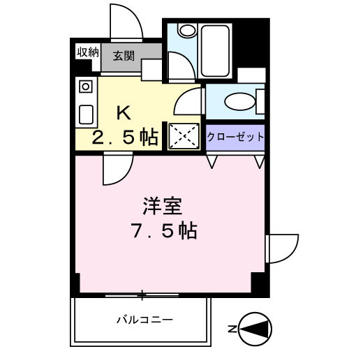 横浜市都筑区中川中央のマンションの間取り