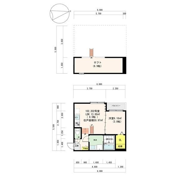 K’s Garden 吹上IIの間取り