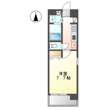 名古屋市千種区東山通のマンションの間取り