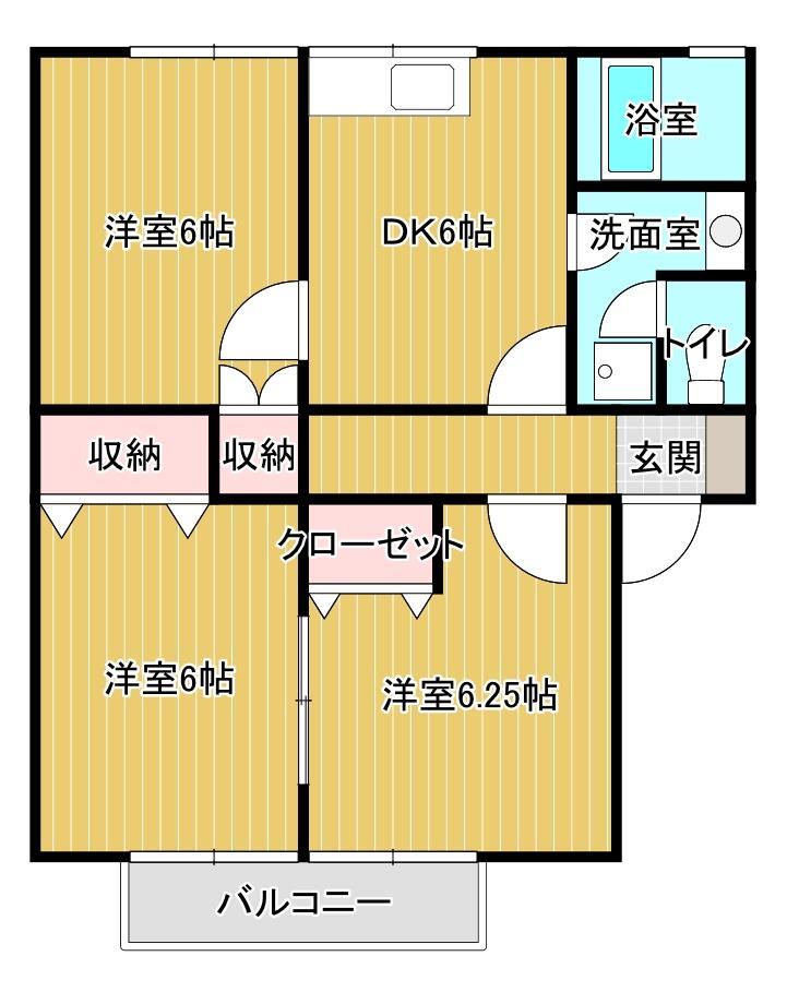 メゾンヤマショーIIＢの間取り