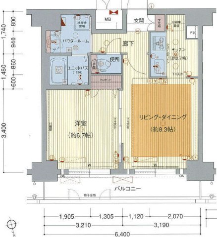 【プレサンスNAGOYA桜通ビックビートの間取り】