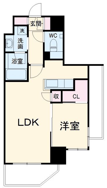 ドゥーエ二子新地の間取り