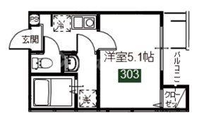 さいたま市見沼区東大宮のアパートの間取り