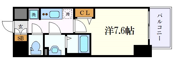 プレサンス新栄リベラの間取り