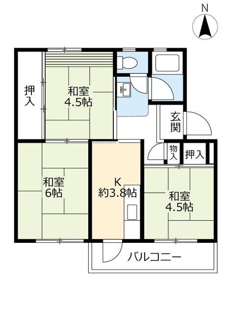 ＵＲ岩倉の間取り