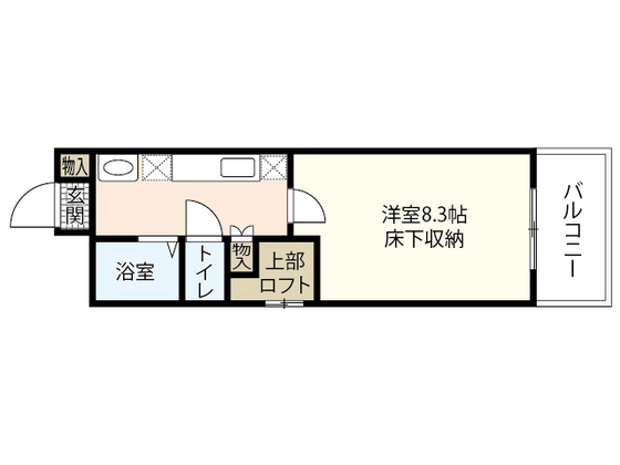 広島市南区宇品御幸のマンションの間取り