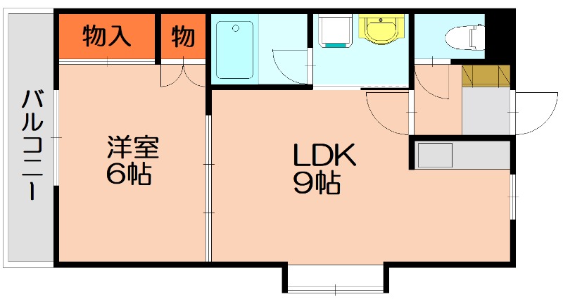 糟屋郡須惠町大字佐谷のアパートの間取り