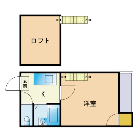 【フェリーチェ唐人町の間取り】