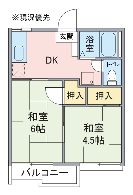 コーポ中山の間取り