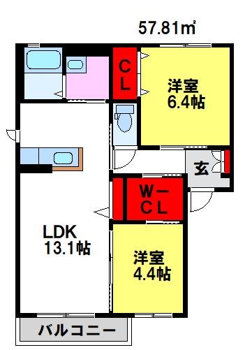 ブルックサイドの間取り