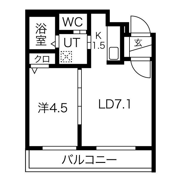 エヴァンスコート南３条の間取り