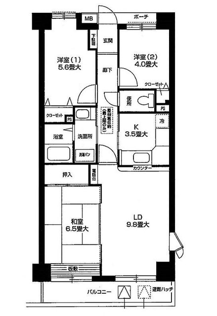 オクトス市ケ尾の間取り