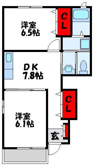 グレイスフル21の間取り