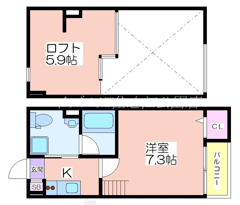 アクセル住之江の間取り