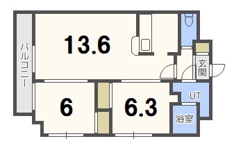 パルティーレ南郷通の間取り