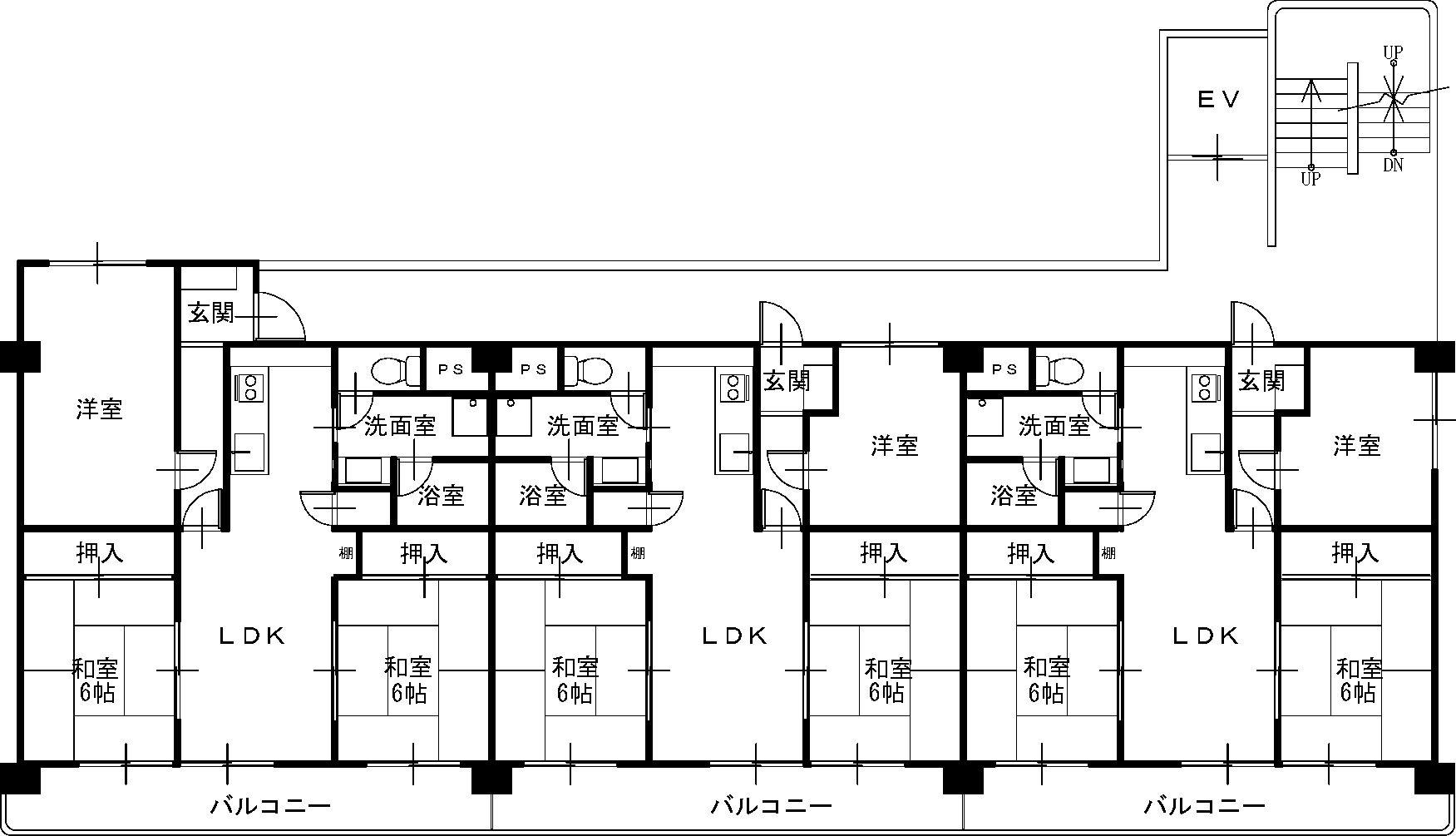 オウミ住宅ビルの間取り