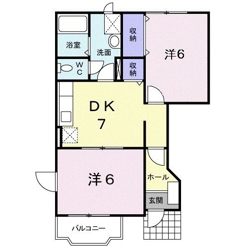 サンセール港Ｂの間取り