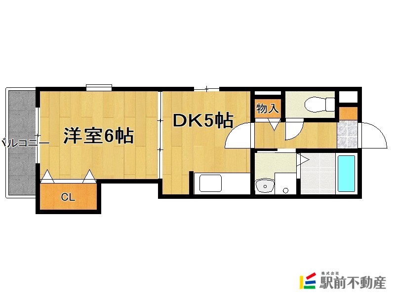 筑紫野市原田のマンションの間取り