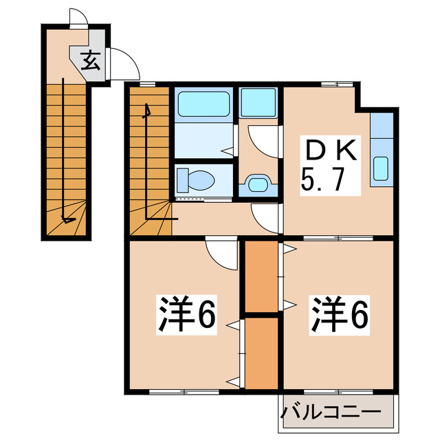 リバーサイド中島の間取り