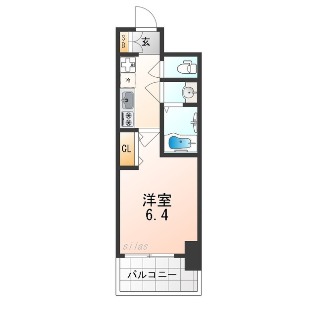 大阪市住之江区南加賀屋のマンションの間取り