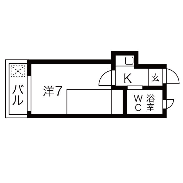 名古屋市南区松城町のアパートの間取り