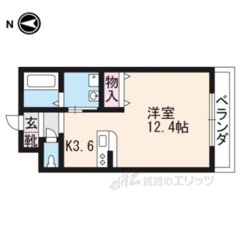 大津市石場のマンションの間取り