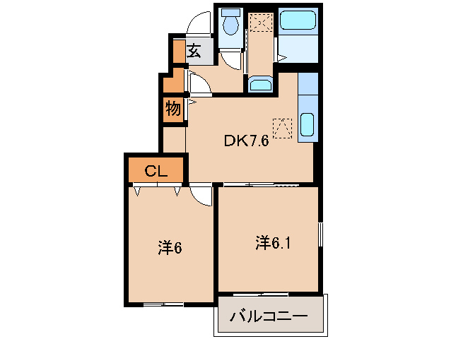 ハナミズキIIの間取り