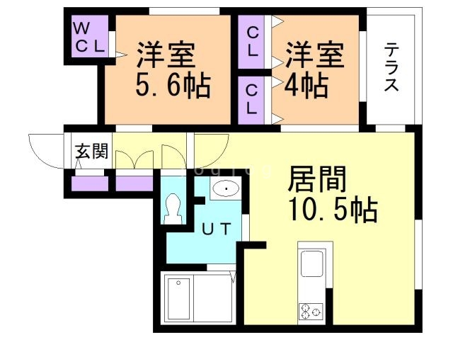 ＲＥＳＩＤＥＮＣＥ　ＳＨＩＮＭＥＩ　麻生の間取り