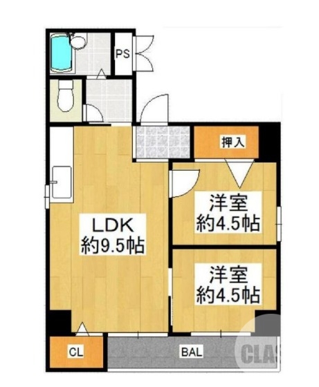 堺市堺区戎之町東のマンションの間取り