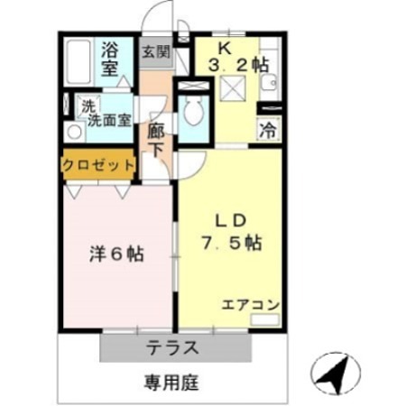 たつの市龍野町富永のアパートの間取り